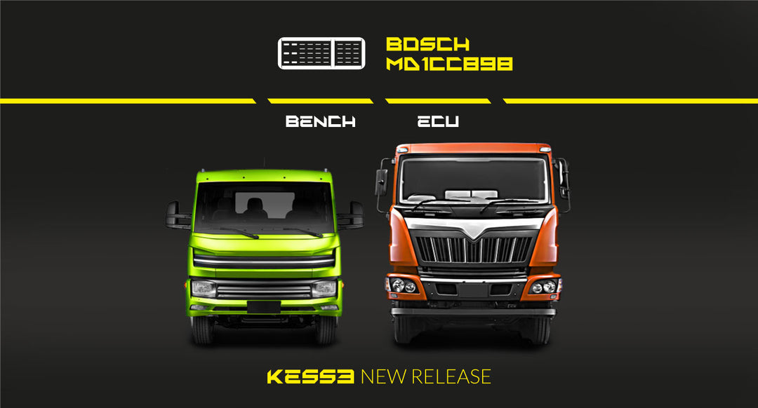 Reprogram on bench the new heavy-duty vehicles supported, branded Doosan, Mahindra, Shacman, Volkswagen, and Yutong.