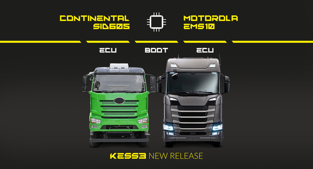 Unlock the power of KESS3 with the latest Upgrade-Pack for long-distance vehicles: reprogram and clone ECUs on newly supported heavy-duty vehicles.